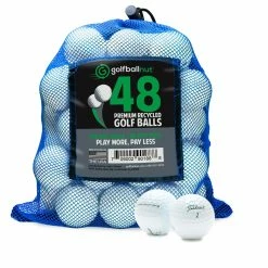 2022 Titleist White Pro V1 Mint Used Recycled Golf Balls Mesh Bag Included